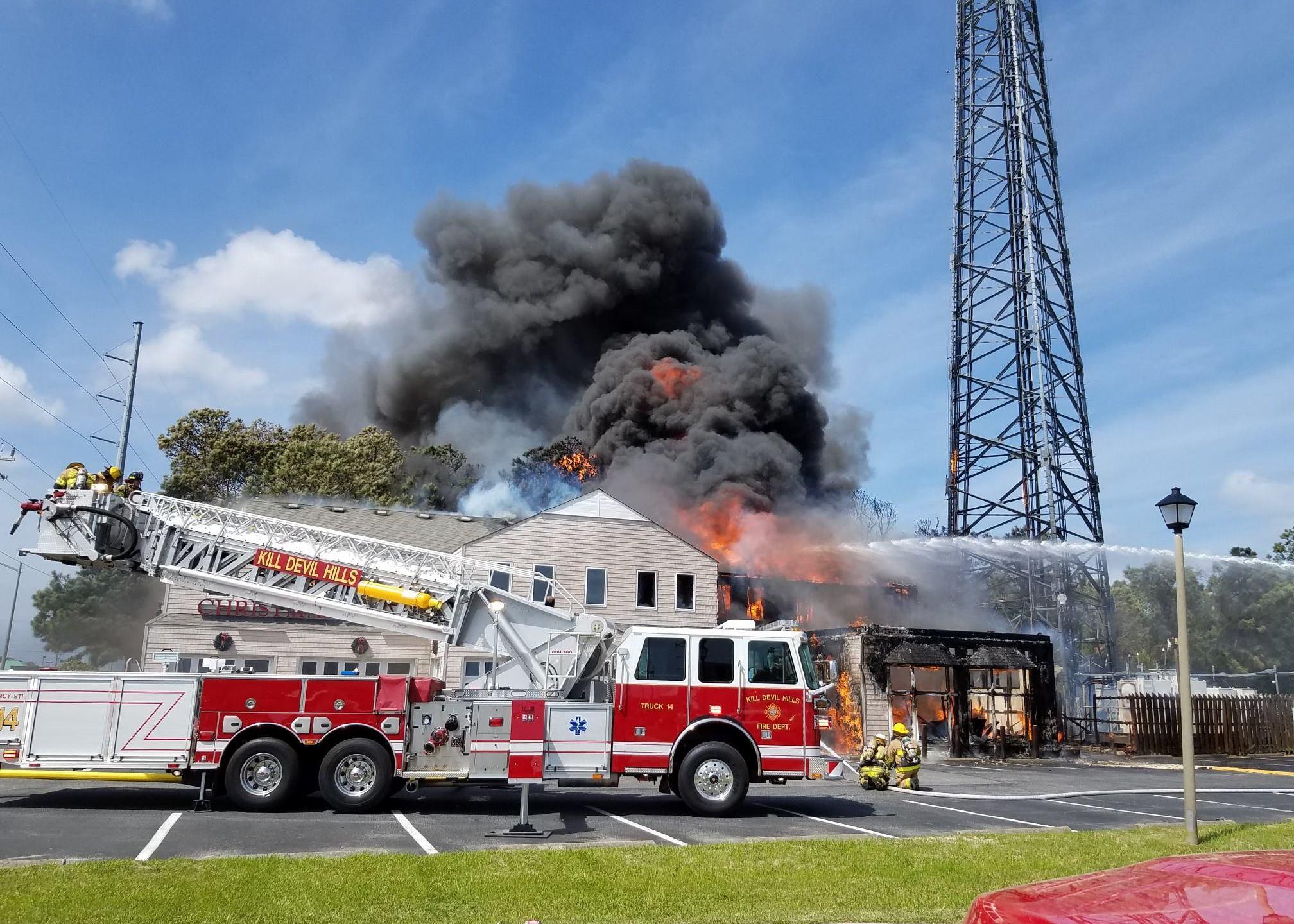 Fire destroys iconic Outer banks Christmas shop | FOX8 WGHP
