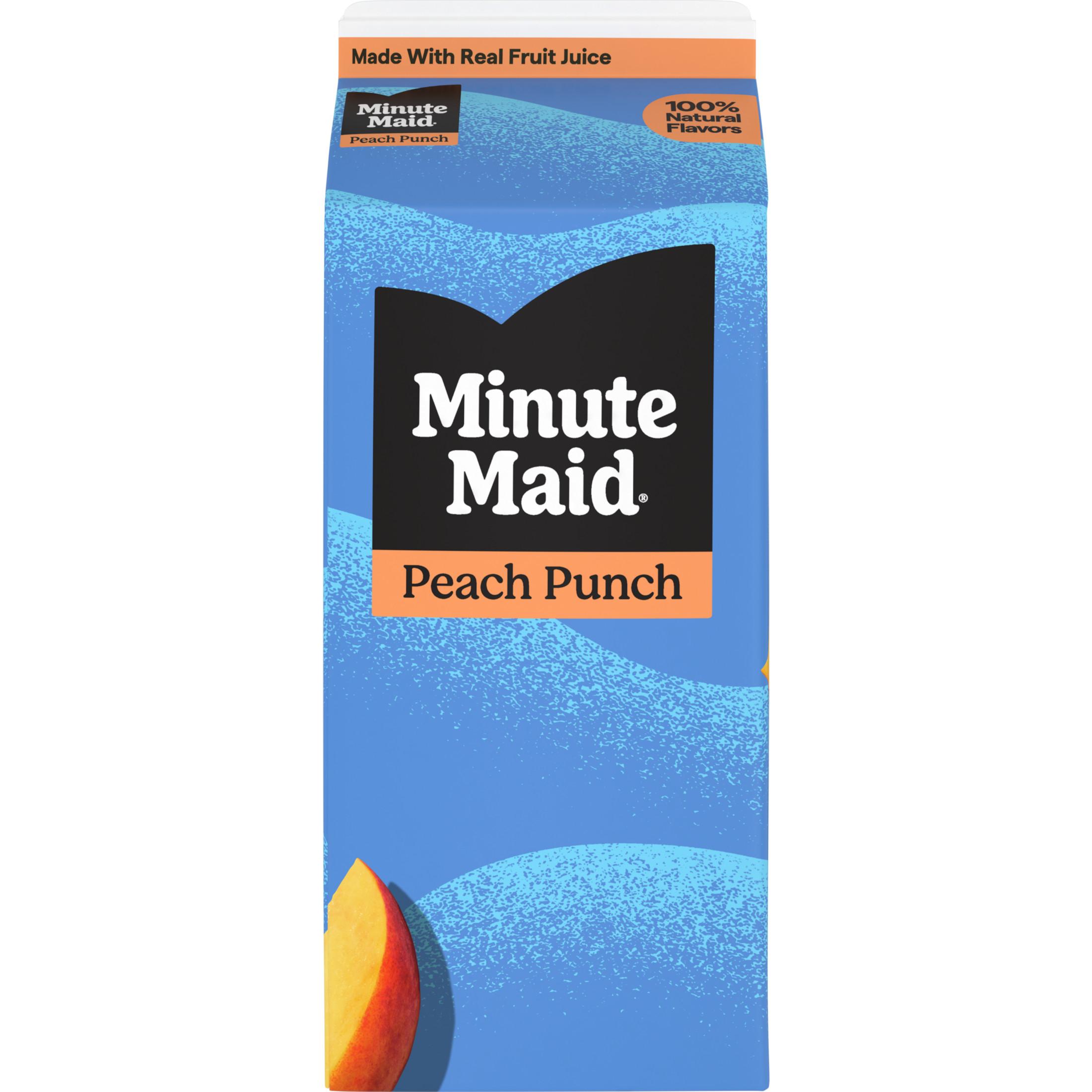 Minute Maid <b>Premium</b> Peach Fruit Juice Drink, 59 fl oz Carton, Made ...