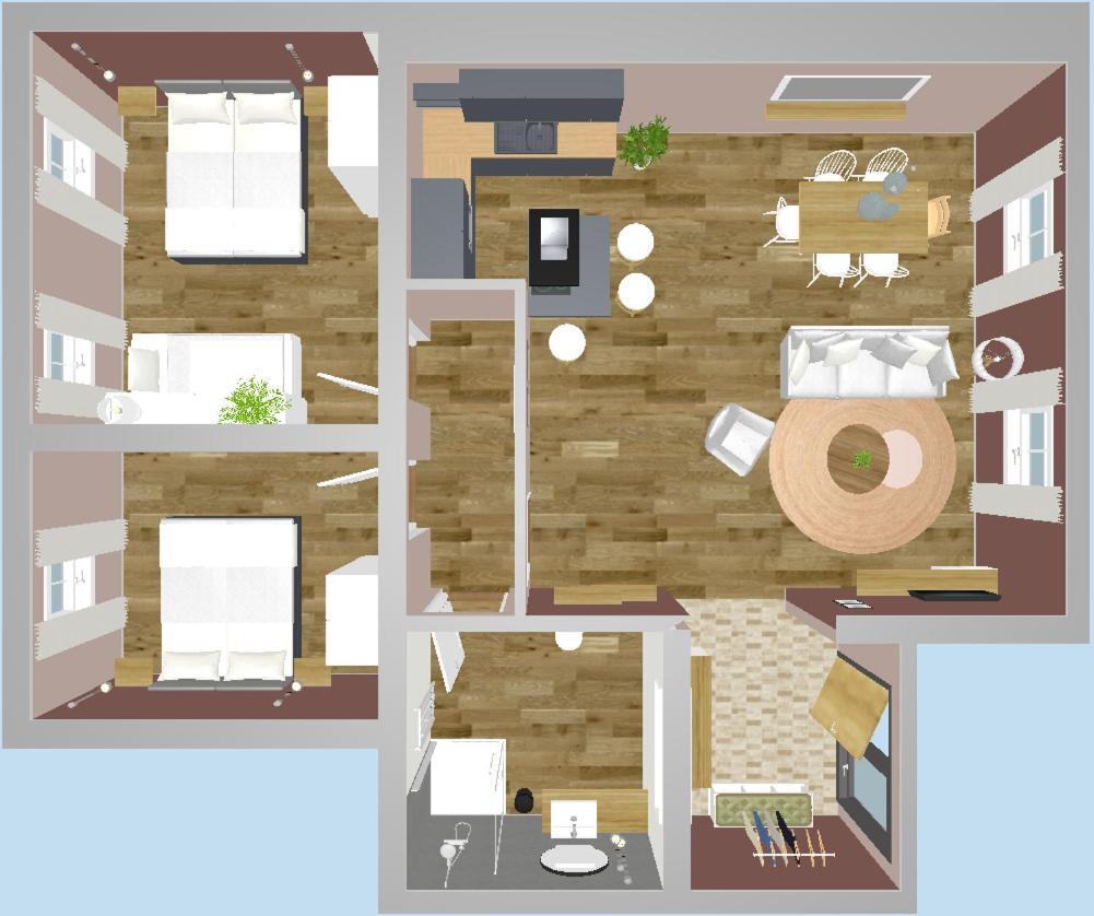 Apartment mit 2 Schlafzimmern (FEWO 5)