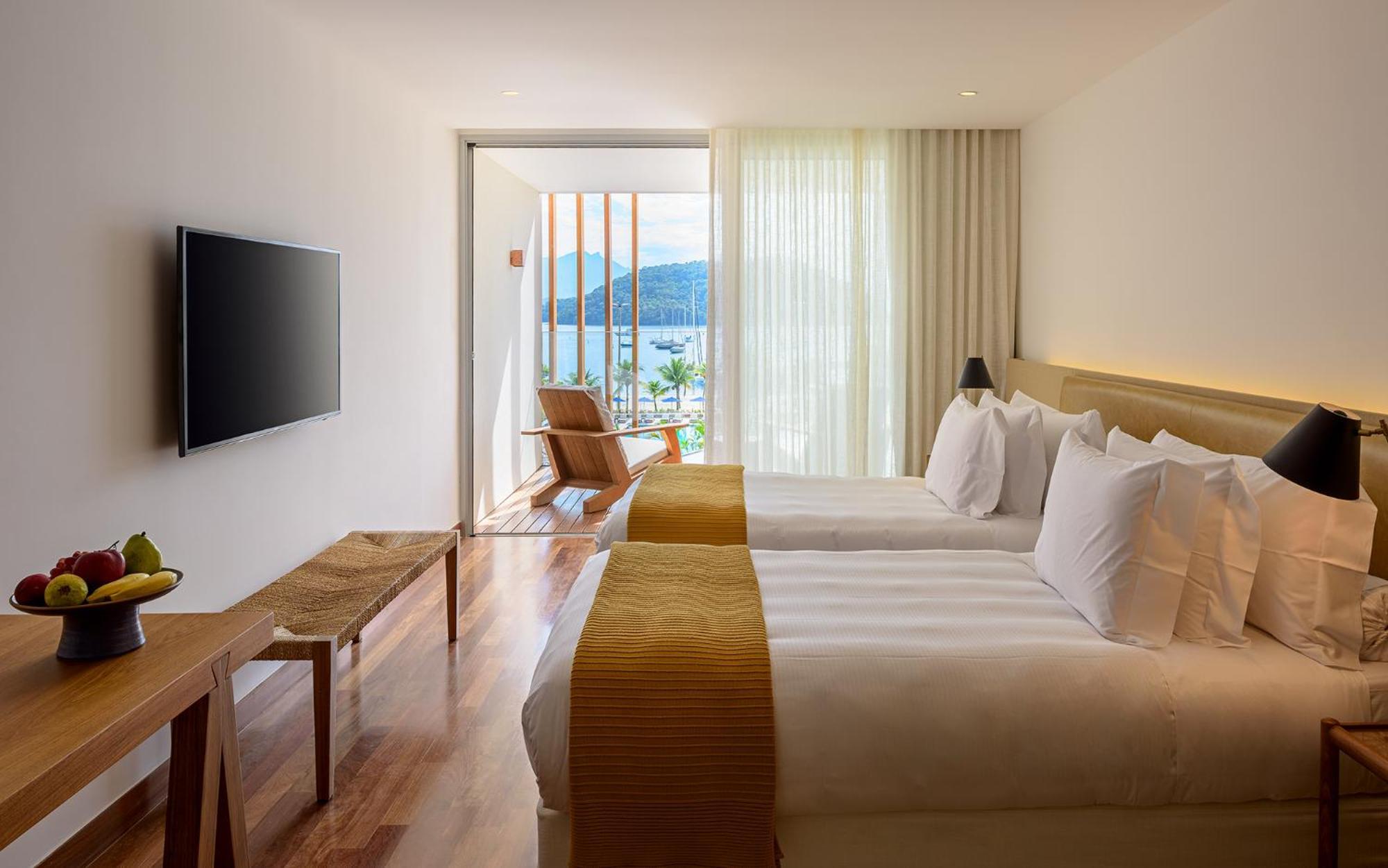 Apartamento Superior com 2 Camas de Solteiro e Vista do Mar