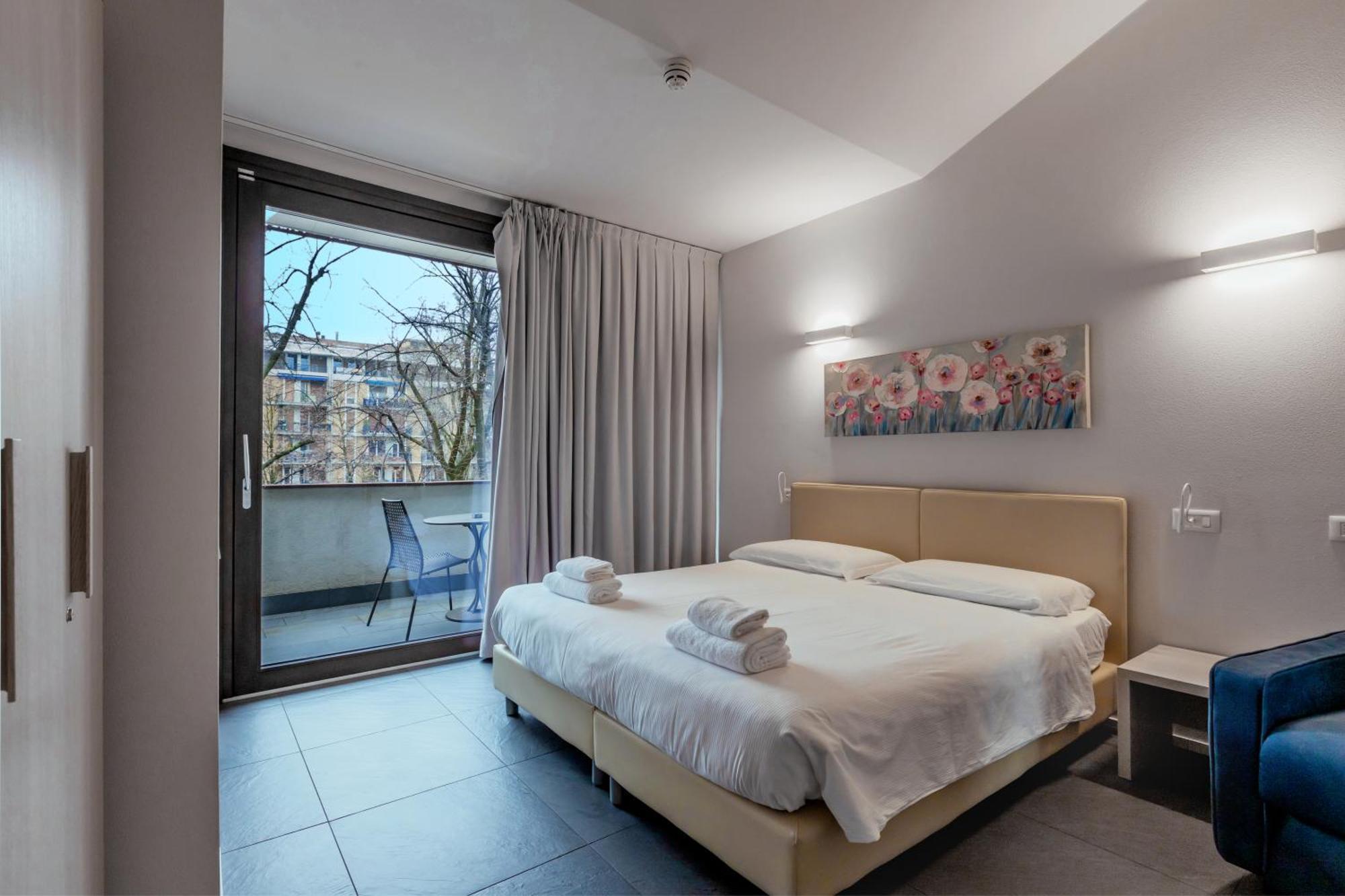 Tweepersoonskamer met 1 of 2 Bedden en Balkon - Eigen Badkamer