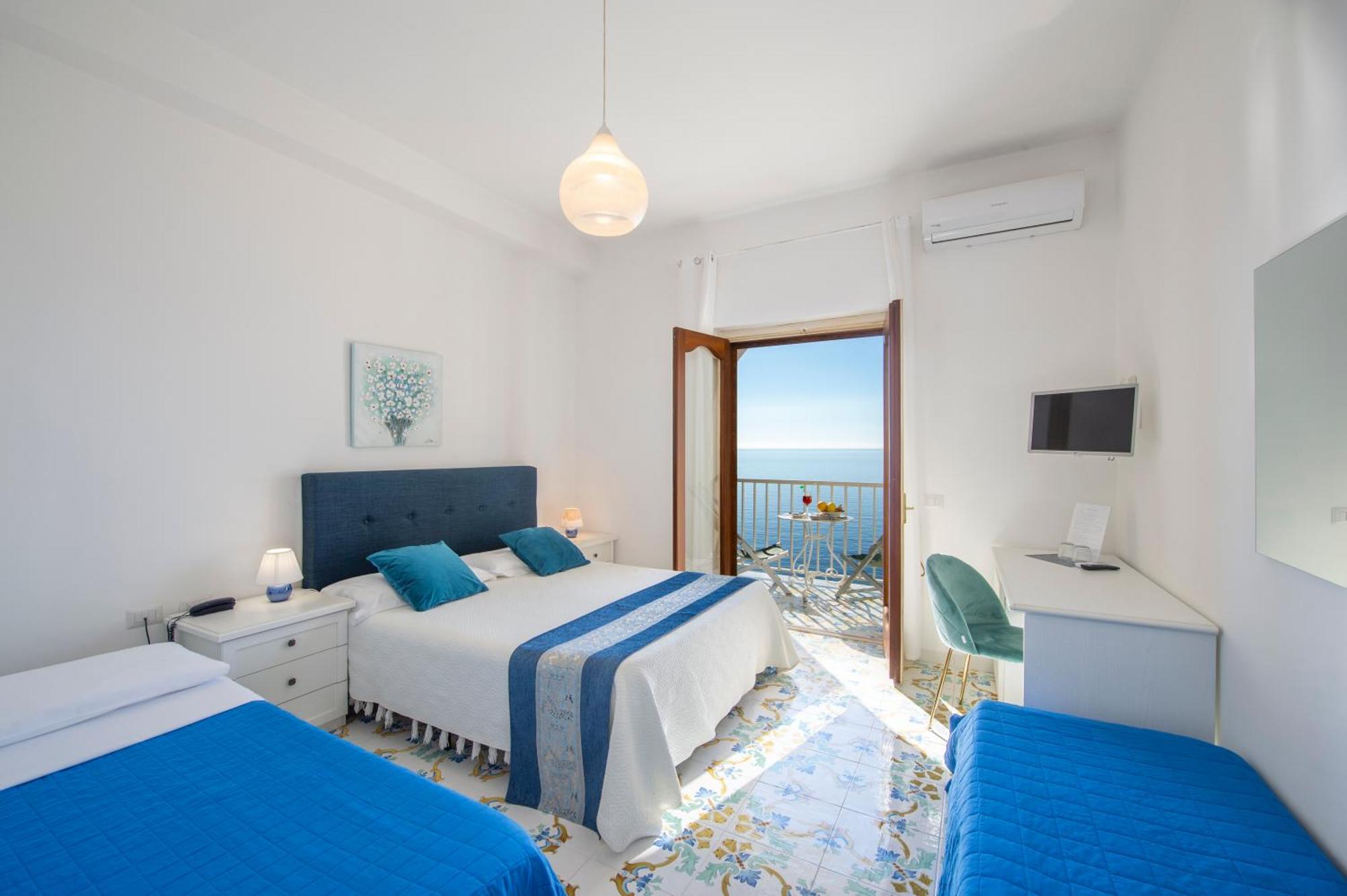 Habitación Cuádruple con vistas al mar