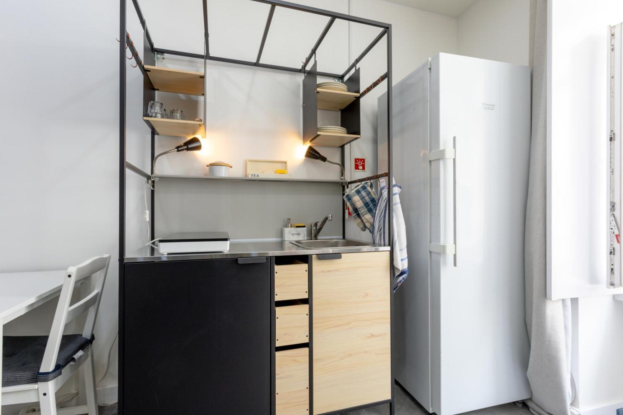 Estudio con sofá cama