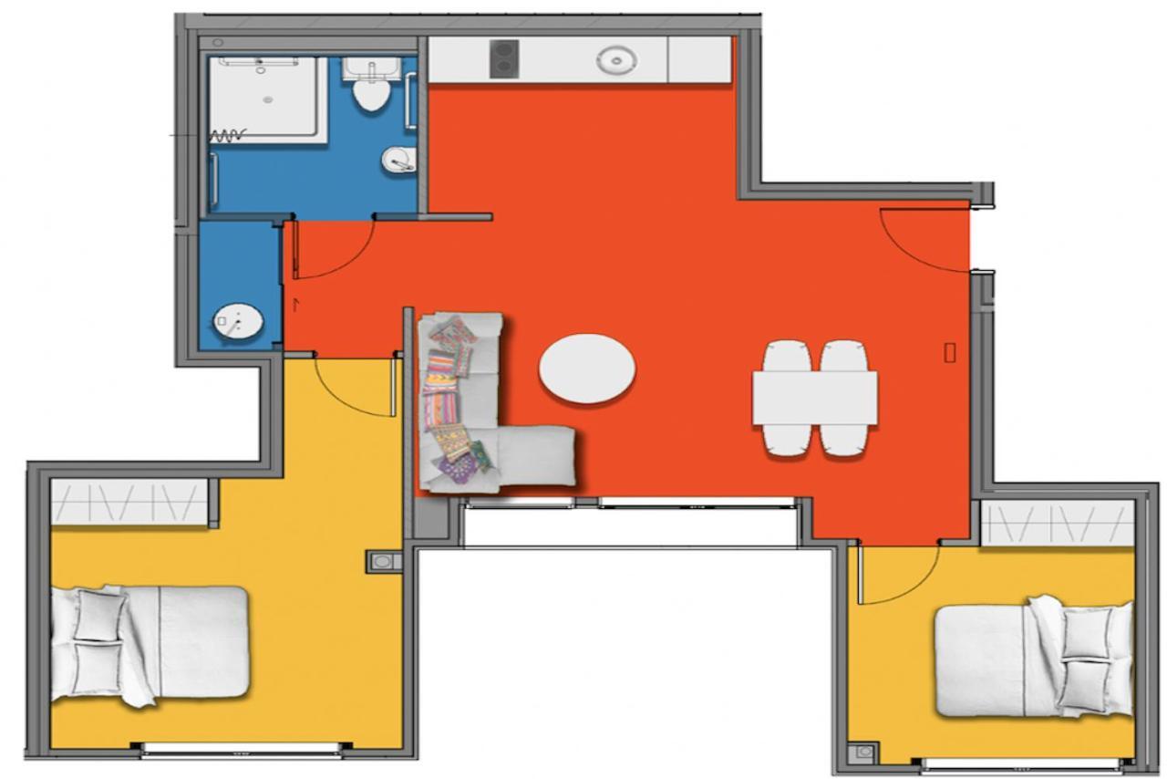 Two-Bedroom Apartment with free secure parking