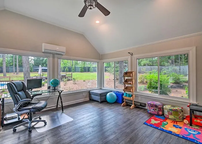 Peaceful Southern Pines Home W/ Pool + Yard!