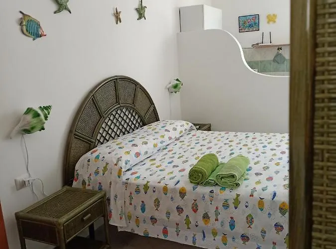 Monolocale Verde Con Balcone Conchiglie Fiori A Le Forna
