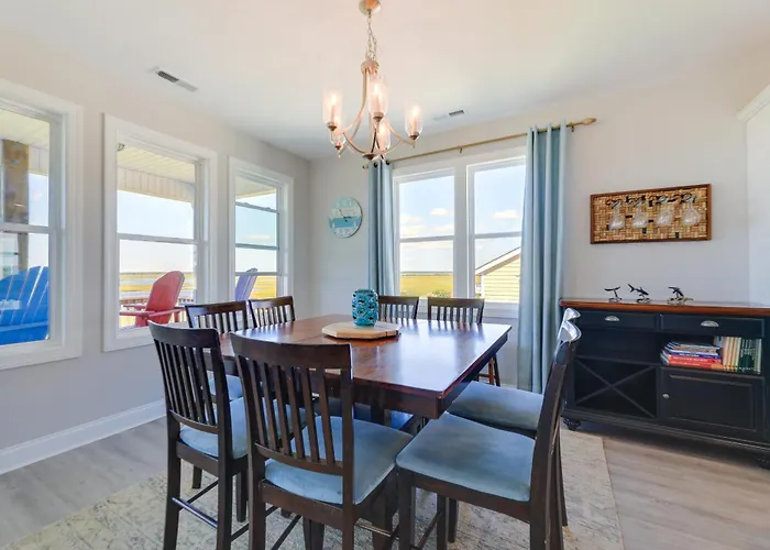 North Topsail Getaway W/ Panoramic Sound Views!