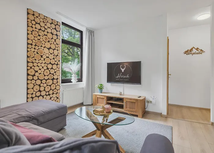 HIRSCH Stadt Apartment 3 - Balkon mit Flussblick - Parkplatz
