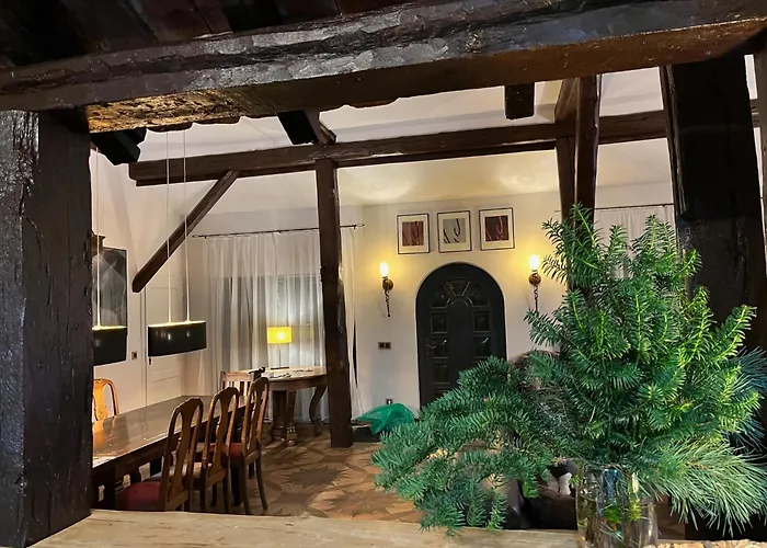 Kunsthaus am Hafen - umzäunter Garten, Sauna im Haus
