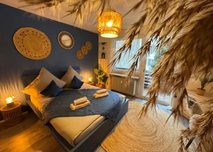 BOHO Apartment Zirbe Blue