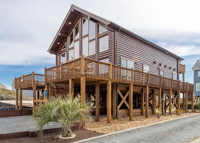 Boomerang- Oceanfront Log Cabin In North Topsail