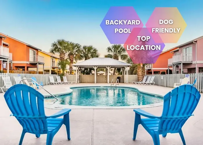 ! 5 Min Walk To Miramar Beach ! Large Family Beach House Featuring Backyard Pool, Yard & Patio, Pets Welcome, Fast Wifi