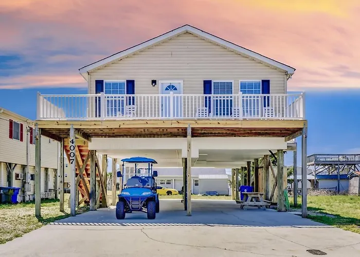 Surf City Getaway- 3Br Sunets, Bbq Grill & Games